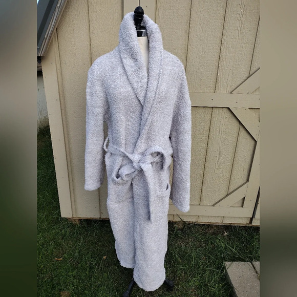 BAREFOOT DREAMS Robe CozyChic Heathered Stone Sz 3 Unisex Style B509 SOFT FLUFFY - Picture 1 of 7